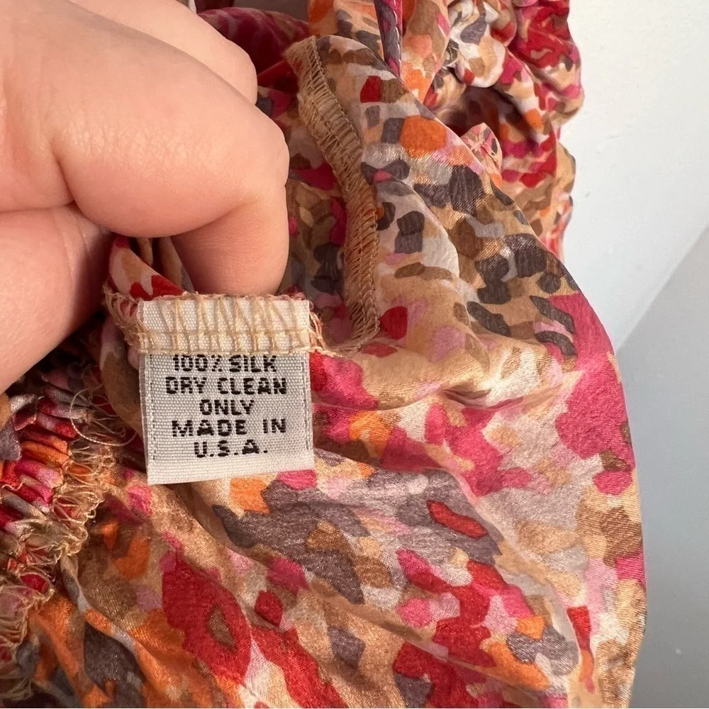 Addison Heart Women's Size Small Romper Pink Multi Geometric Ruffle Adjustable - Picture 10 of 10